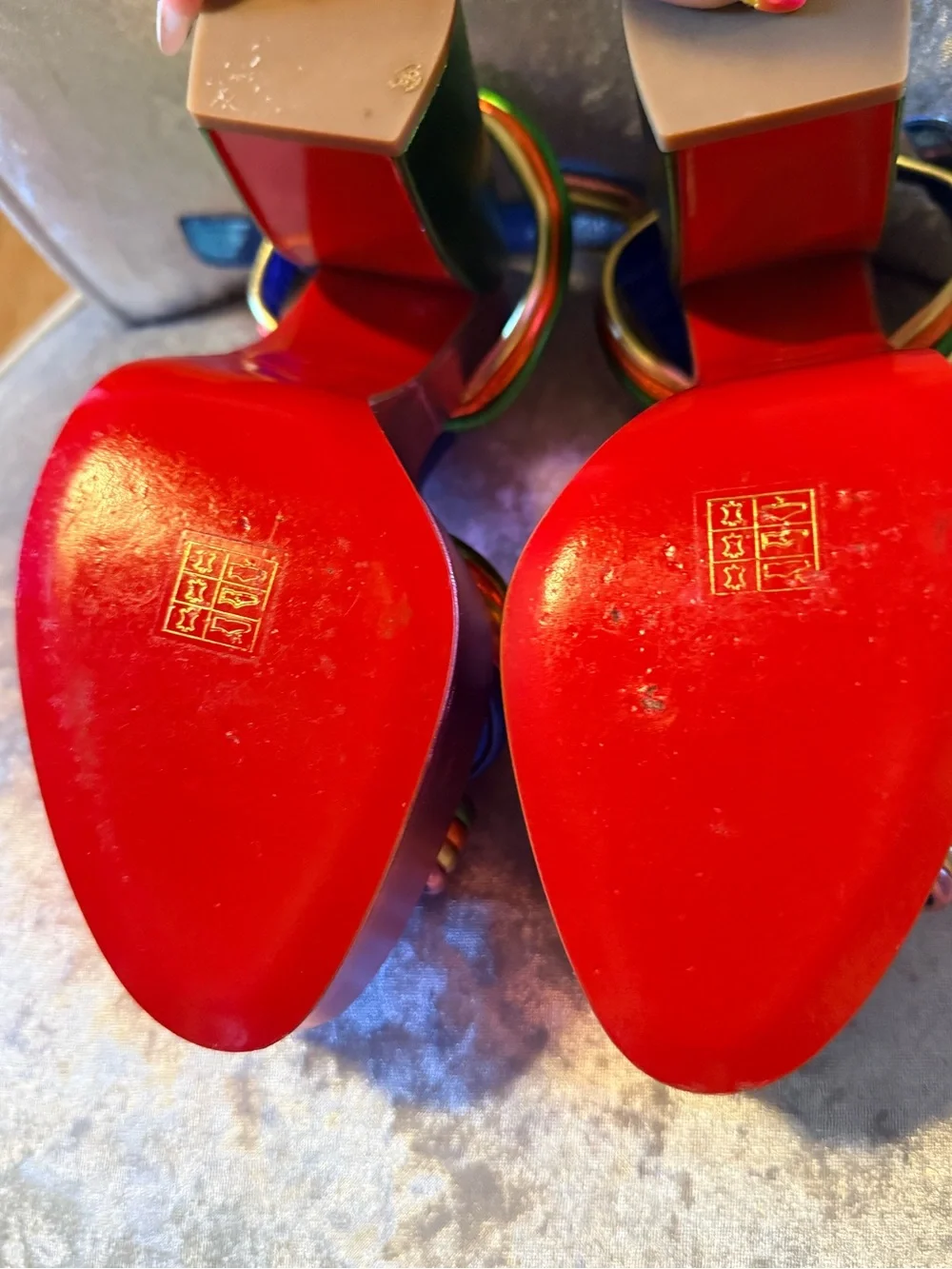 Christian Louboutin Manola Disco Platform heels